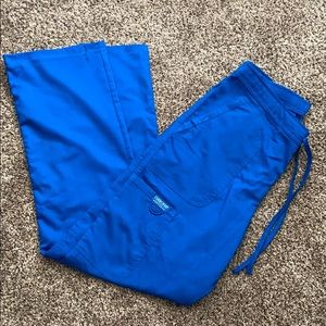 Cherokee Blue Drawstring Scrub Bottoms
